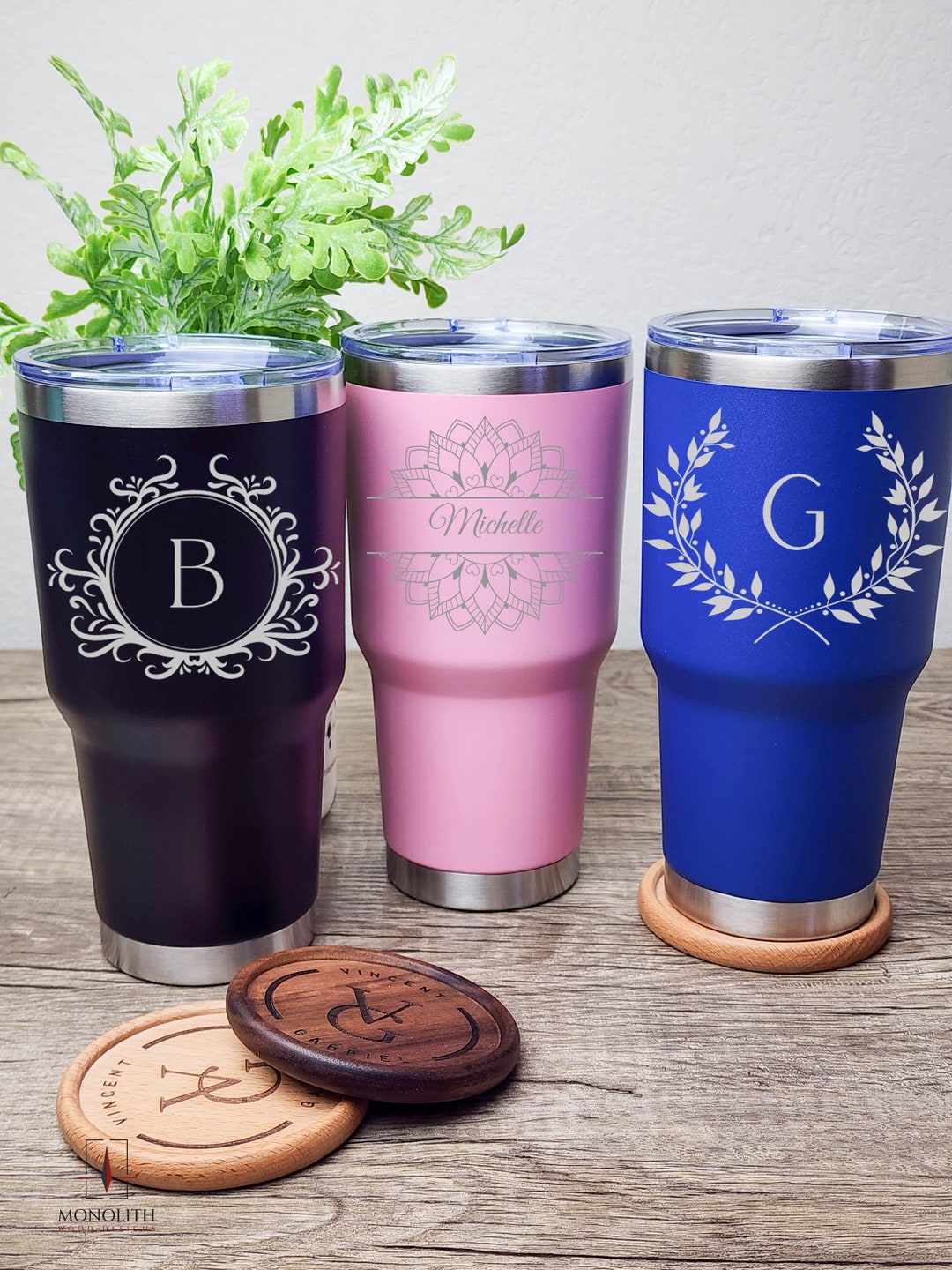 Tumbler Metal Tumbler Personalized Metal Tumbler Laser Engraved Tumbler 30oz Metal Tumbler