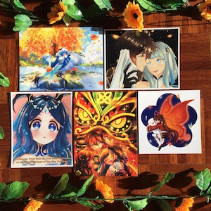 Genshin Impact Liyue Characters Art Print A5