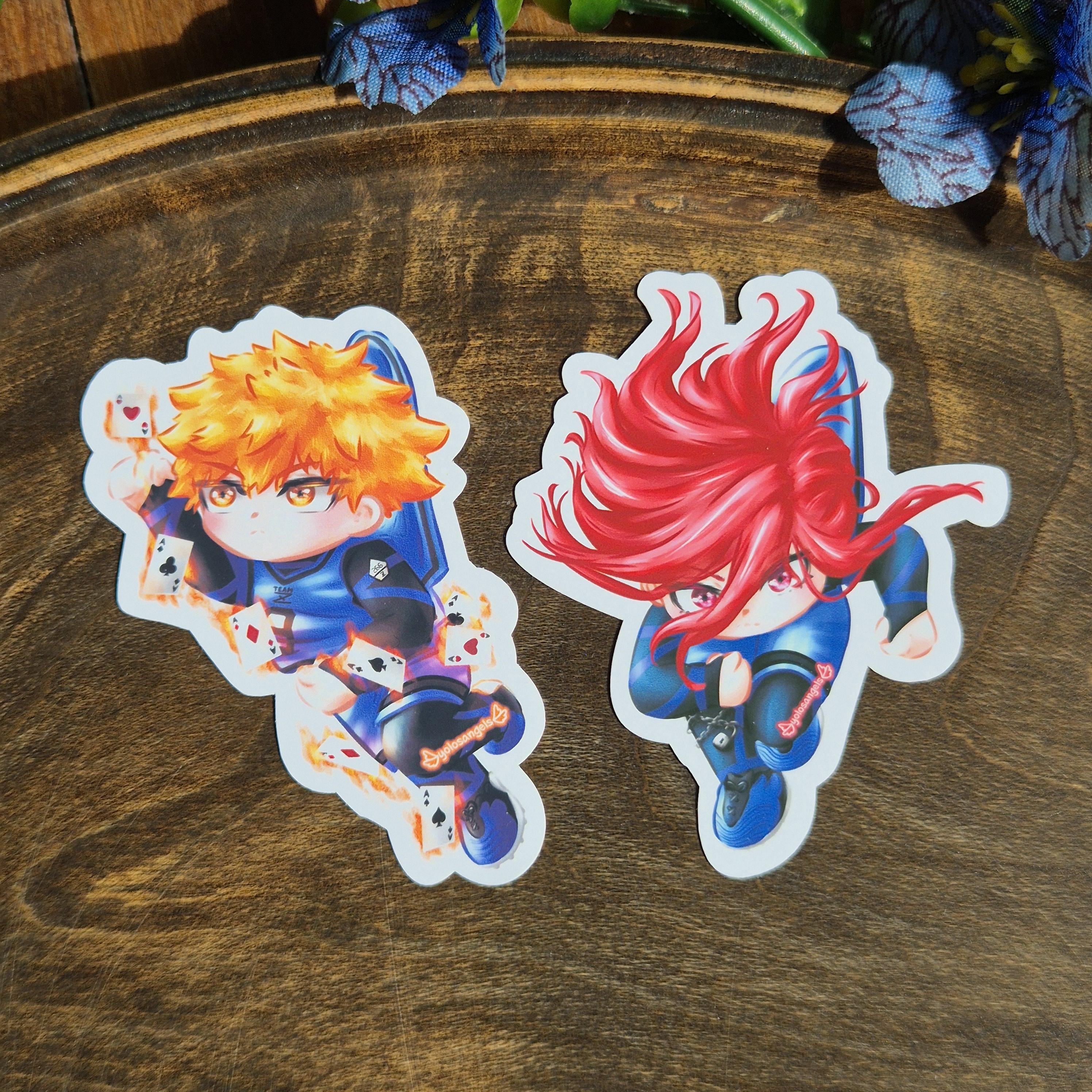 Blue Lock Stickers Isagi, Bachira, Nagi, Reo, Chigiri, Kunigami, Barou ...
