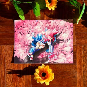 Spirit Blossom Ahri League of Legends LOL Art Print A5