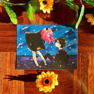 Spy X Family Anya and Damian Art Print A5
