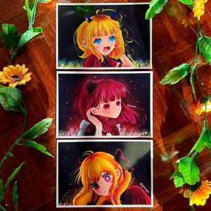 推しの子B 小町メスチョ、有馬加奈、星乃ルビィ アートプリント ファンアート
