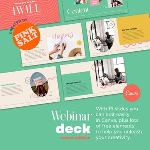 Webinar Slide Deck Presentation | Business Pitch Canva Template | Editable Business Slide Presentation