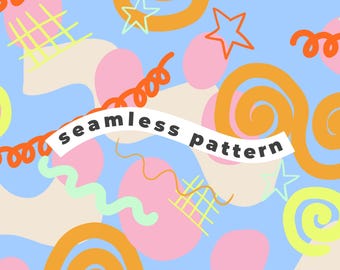 Summer Cactus Seamless Pattern | Desert Cactus Digital Paper | Boho Cactus Sublimation Design | Colorful JPG Instant Download