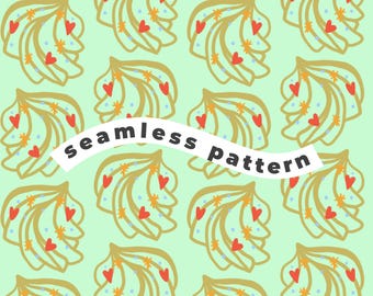 Tropical Banana Leaf Seamless Pattern | Digital Paper | Summer Jungle Surface Design | Hand Drawn Repeat Print