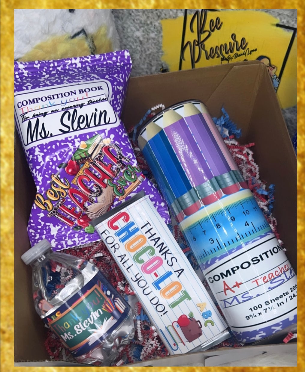store product block Custom Teachers Appreciation Gift Box poster