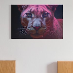 5er-Pack Pink Panther Stare Down Digital Art Series - Hochwertiger Sofort-Download JPEGs - Druckbare Wanddekoration