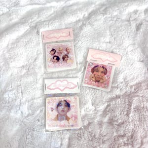 Stickers postaux plastifiés K-POP personnalisés