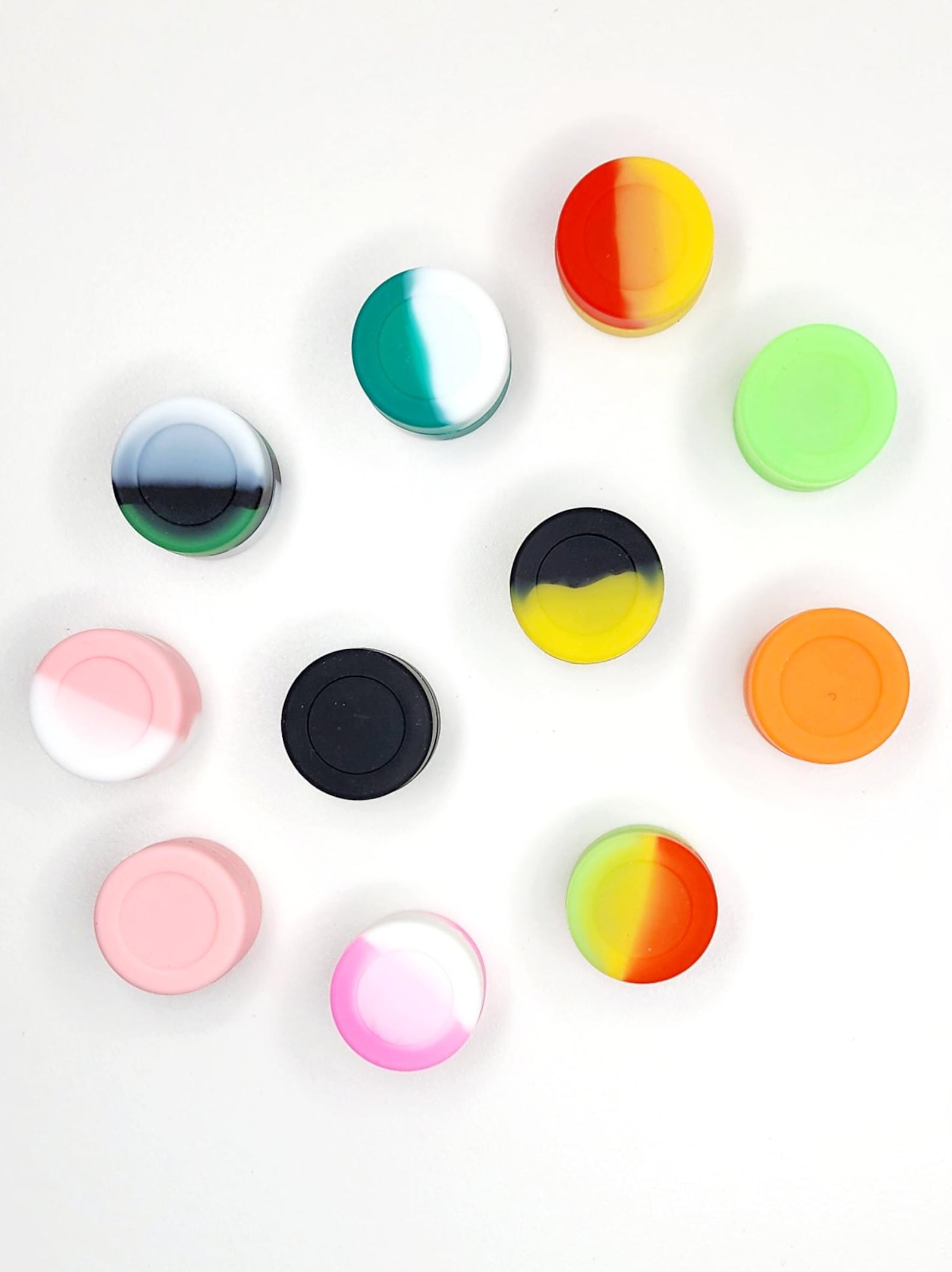 Random Cotainers Object 3ml Round Silicone Nonstick Containers Multi Use Storage Jars (random ...