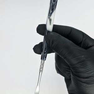 Black Pearl Handmade Tool | Stainless Steel Wax Carving Tool | Unique Marble Handle | Custom Tool | The Mellow Box