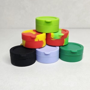 Recipientes redondos de silicona antiadherentes 2 en 1 de 10 ml, multiusos (aleatorios)