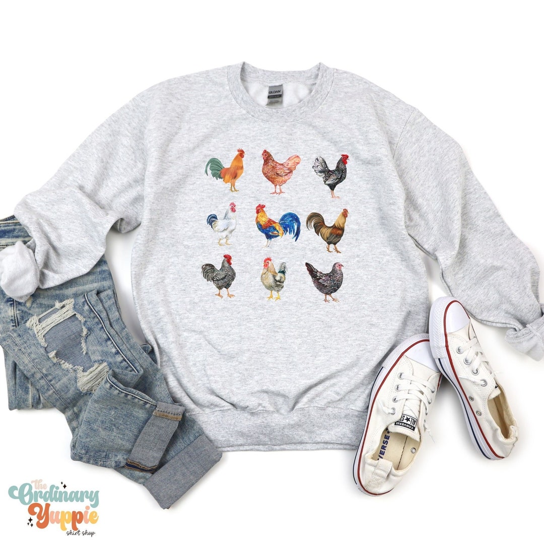Farm Chicken Hen Pattern Print Women's Sweatshirt