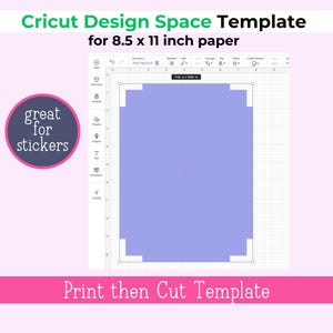 cricut print and cut template 2025
