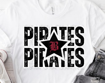 Boaz Pirates Design, Boaz, Pirates png, school spirit, school, team design, Game Day Pirates Design, Pirates digital download