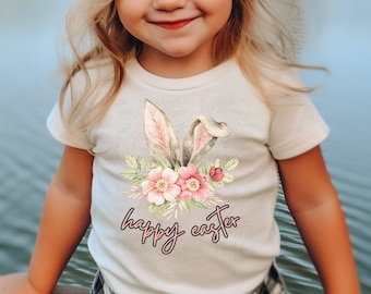 Happy Easter PNG, Bunny ears, Sublimation design, Easter PNG, Cute Easter sublimation, Spring PNG, Easter rabbit design, Easter shirt design