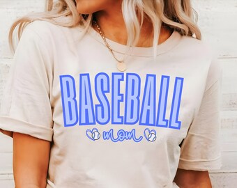 Baseball Mom PNG, Baseball Mom Sublimation, Blue Baseball Mom design, Baseball PNG