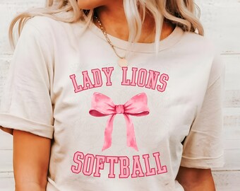 Custom Softball Design, Lady Lions PNG