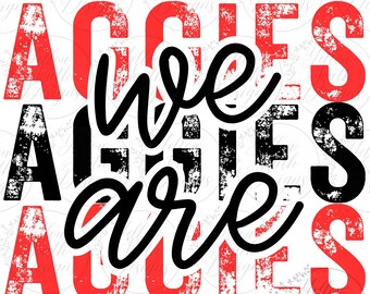 Albertville Aggies png, albertville, aggies, png, school spirit, school, red, black, sublimation, team design