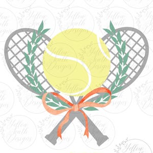 Tennis PNG, Tennis Coquette, Preppy Tennis Design, Trendy Tennis PNG, Orange Bow Tennis, Tennis Sublimation, Trendy Sublimation, Coquette
