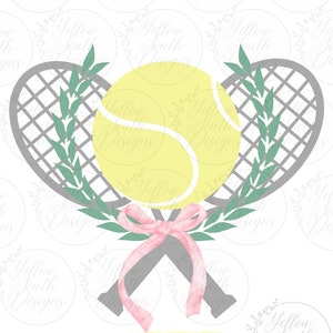 Tennis PNG, Tennis Coquette, Preppy Tennis Design, Trendy Tennis PNG, Pink Bow Tennis, Tennis Sublimation, Trendy Sublimation, Coquette PNG