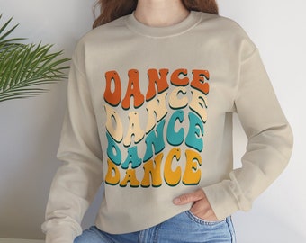 Retro Dancer Sweatshirt | Salsa Dancing | Dance Teacher Gift | Dancing Bachata Sweatshirt | Line Dance | Tango | Dance Crewneck | Ballet