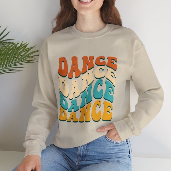 Retro Dancer Sweatshirt | Salsa Dancing | Dance Teacher Gift | Dancing Bachata Sweatshirt | Line Dance | Tango | Dance Crewneck | Ballet