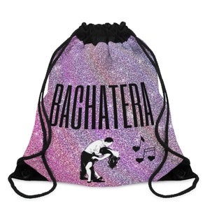Bachata Shoe Bag | Bachata Teacher Gift | Glitter Dance Bag | Bachata String Bag | Dance Social Bag | Dance Workshop Bag | Bachata Gift
