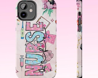 Funda para teléfono Nurse Life / Funda para teléfono para estudiante de enfermería / Funda para iPhone 14 Pro Plus Max / Funda para iPhone de enfermera 15/14/13/12/11 / Regalo para estudiante de enfermería