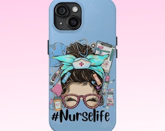 RN Life Phone Case / RN estudiante Phone Case / iPhone 14 Pro Plus Max Phone Case / Enfermera iPhone Case 15/14/13/12/11 / Regalo de estudiante de enfermería