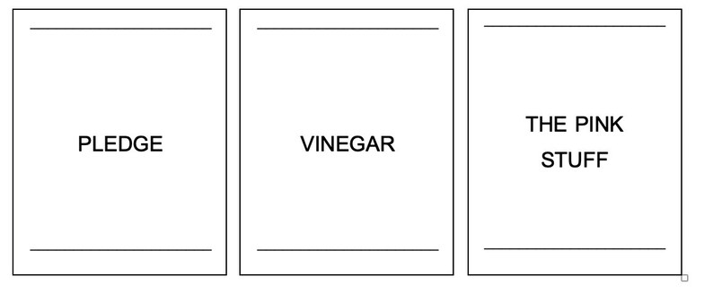 Modern Cleaning Labels, Set of 12 image 3