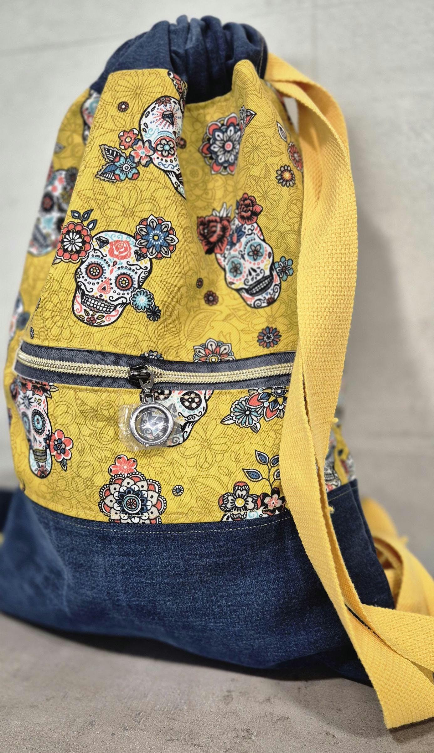 Mexican Drawstring Backpack - Etsy