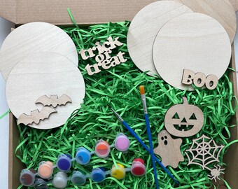 DIY Halloween Paint Kit Halloween Kid Crafts Halloween Keepsake Halloween Gifts For Kids Halloween Party Favor For Kids Paint Kit Decorating
