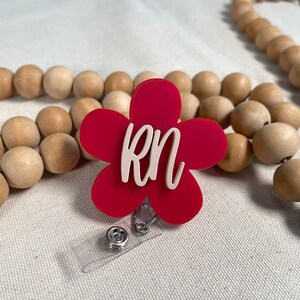 Flower Badge Reel Personalized Badge Reel For Nurse Floral Name Badge Reel Customized Nurse Badge Reel Nurse Gift Nursing School Graduation