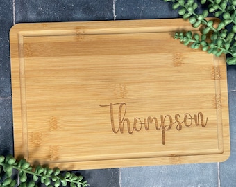 Personalized Wedding Gift Custom Engraved Cutting Board Charcuterie Board Serving Board Engagement Gift Cheese Board