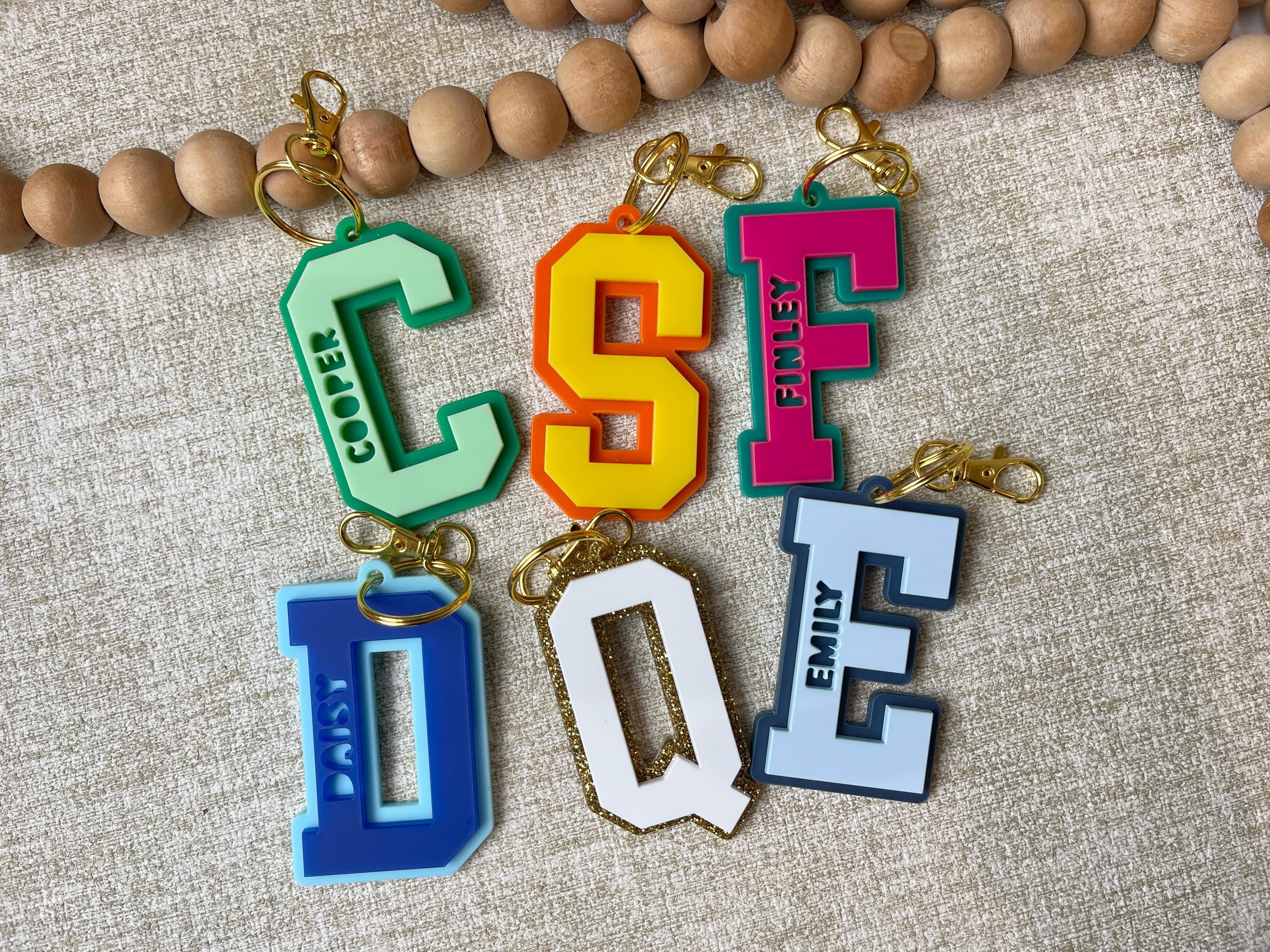 Custom Backpack Keychains Personalized Backpack Name Tags for Kids ...