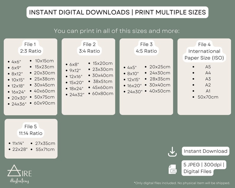 Positive Affirmation Gradients Printable Wall Art Inspirational Quote