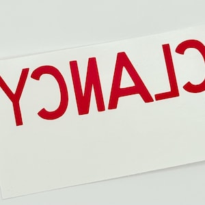 Clancy Lore Decal