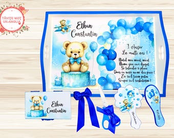 Set tavita mot cu Ursulet pentru baietel