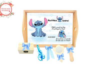 Set tavita pentru taierea motului pentru baietel Stich