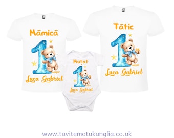 Tricou personalizado con número para el primer aniversario #Stich