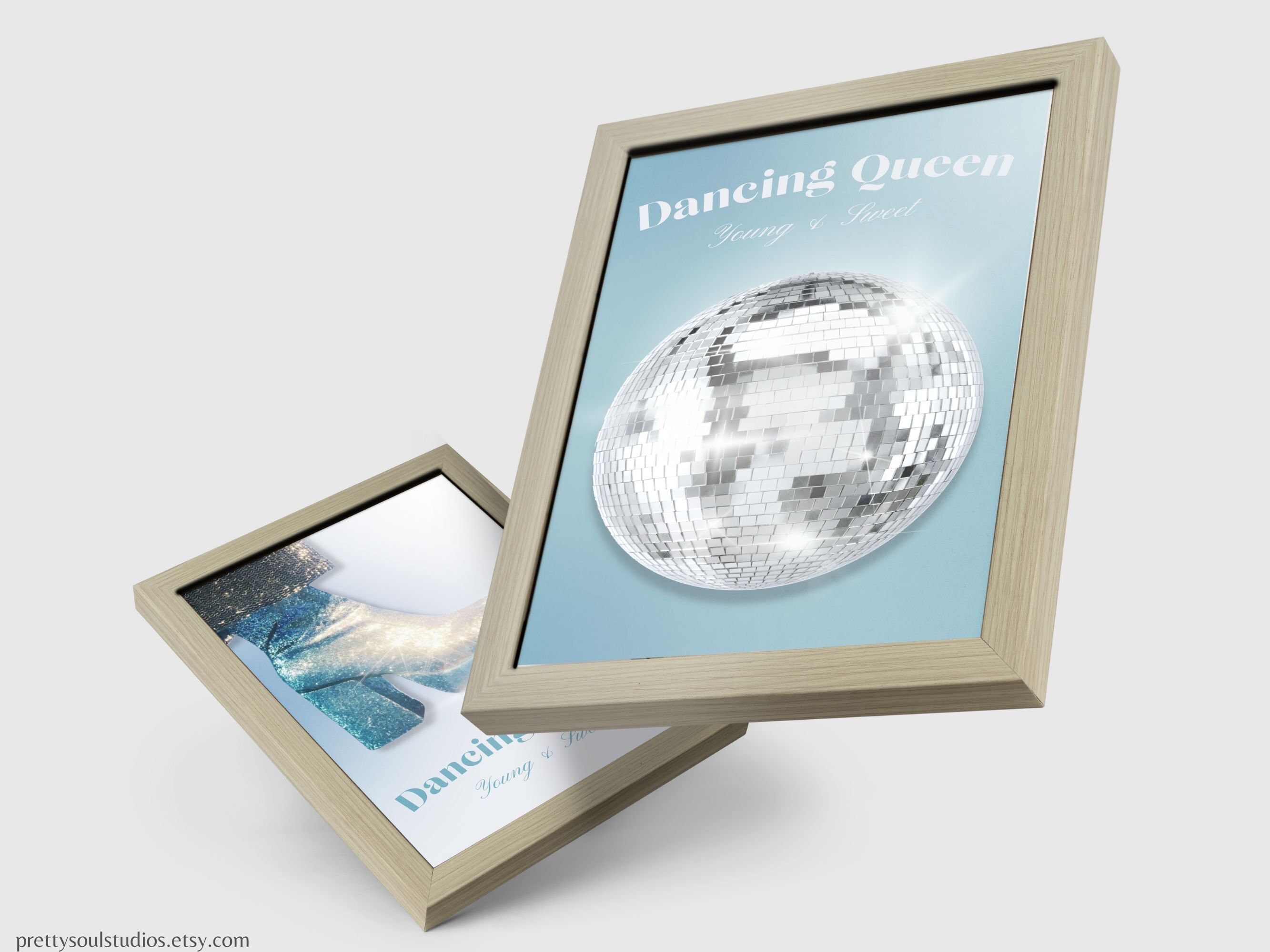 Dancing Queen Disco Ball Art Print | Retro 70s Abba (digital Download ...