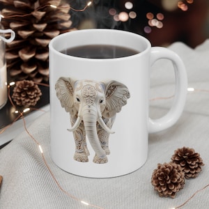 beautifull elephant Mug for luck and prosperity, money Mug,elephant tea and coffee Mug, Coffee tea Mug,Gift for Her,cup for attracting money