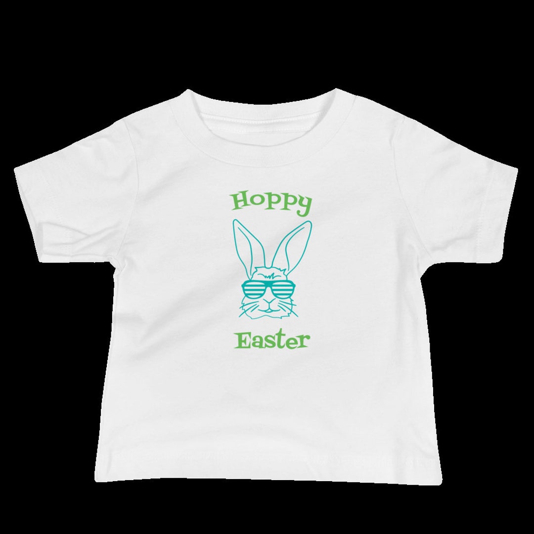 Toddler Boys Easter Shirt hoppy Easter With Bunny Etsy