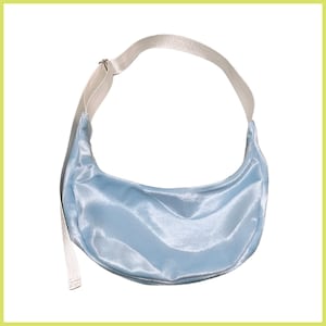 Textile Waste Handmade Sling Bag, Crescent Bag, Slouch Bag