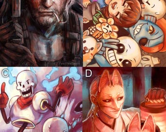 Game Characters Posters