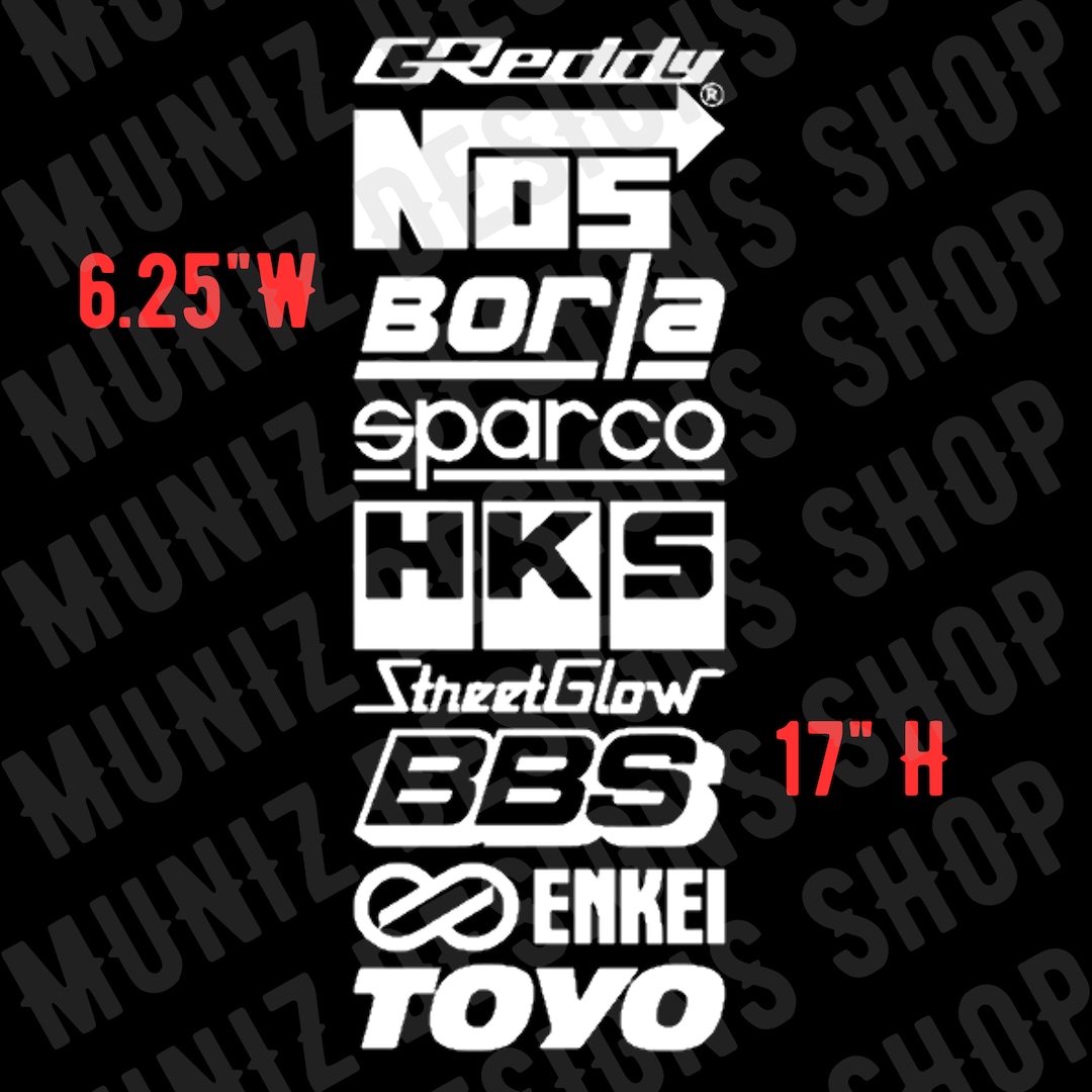 Racing Stickers Column, Vinyl Decal Sticker, Sticker for Windsheild ...