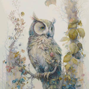 Counted Cross Stitch: Woodland Owl