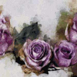 Counted Cross Stitch: Mama&#39;s Roses