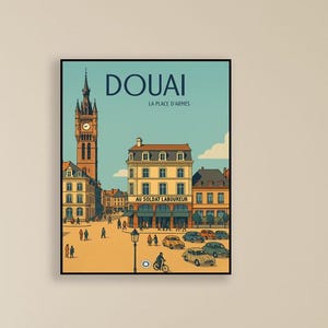Illustrated poster Douai