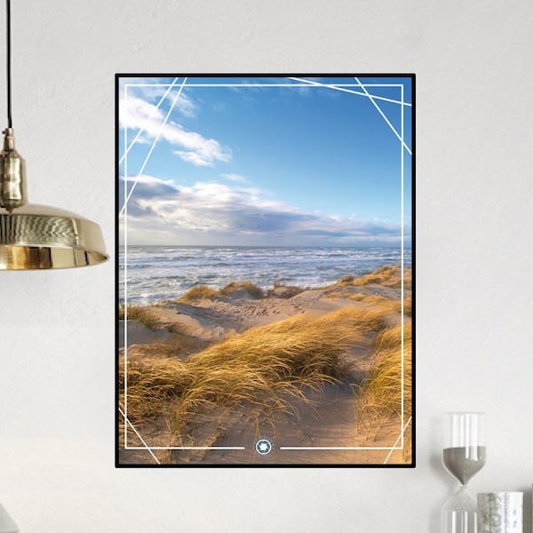 POSTER posten die Opalküste, den Strand und das raue Meer